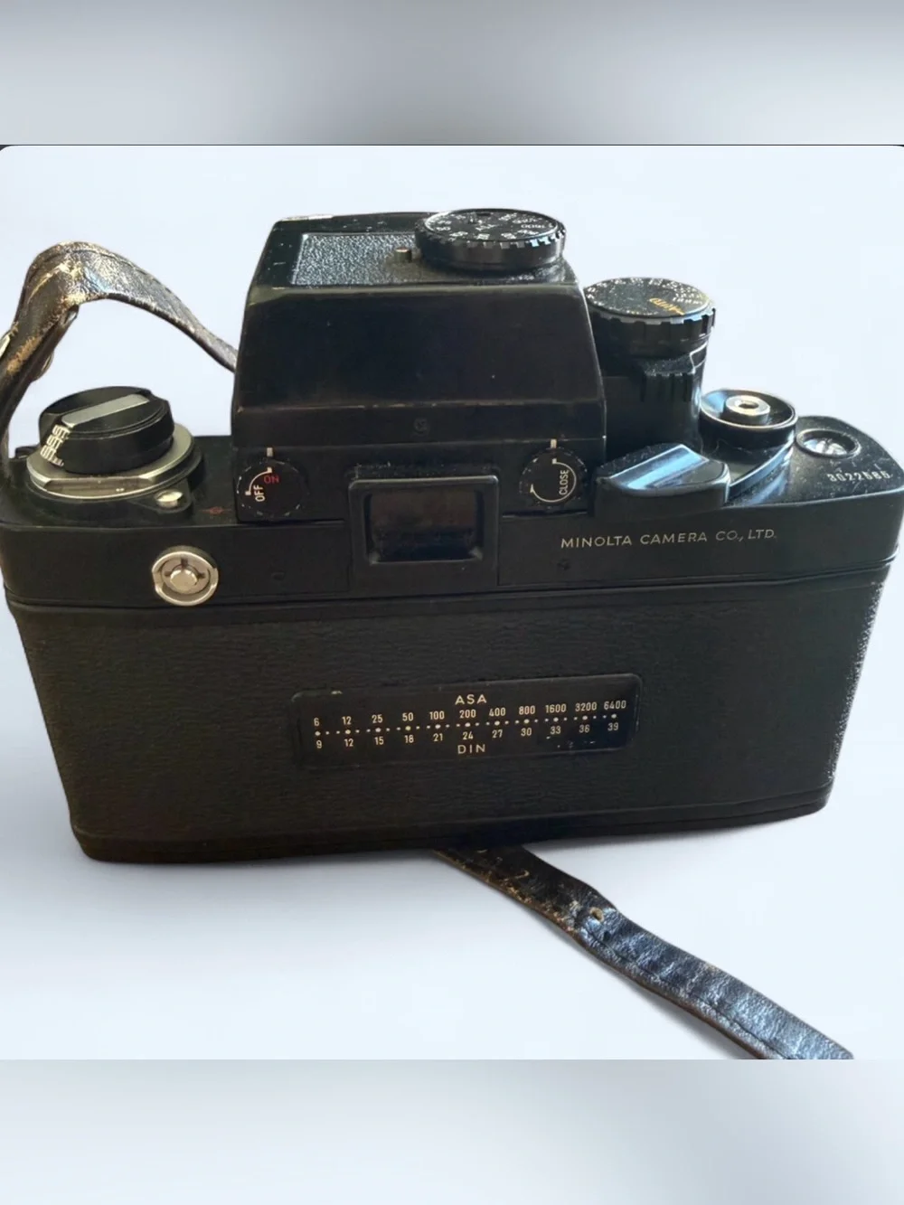 Minolta XK Film Camera w/ MC Rokkor 1:14 Lens & Leather Bag *Needs Repair*